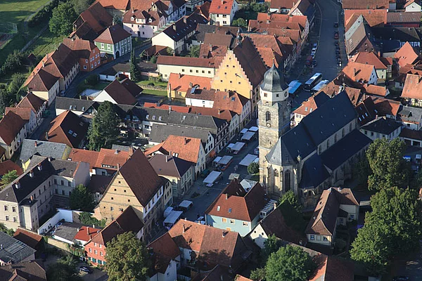 Weismain Zentrum von oben