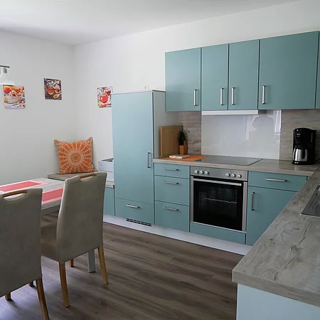 Küche mit Essbereich Ferienwohnung Landlust